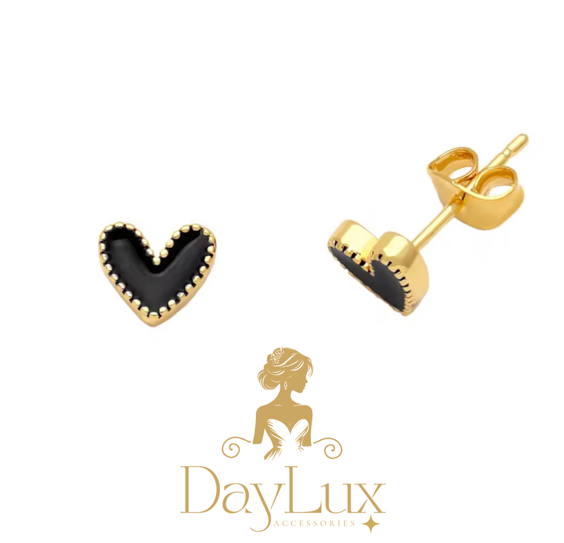 Mini Heart Stud Earrings – Stainless Steel