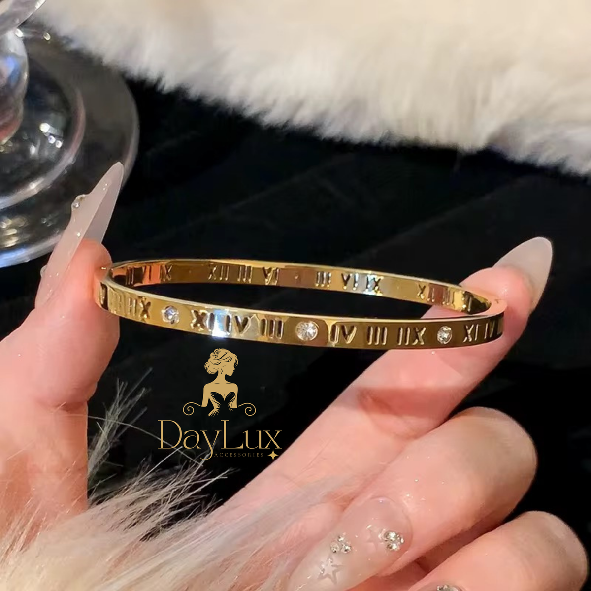 18k Gold-Plated High Grade Titanium Steel Micro-Inzet Zircon Fashion Bracelet