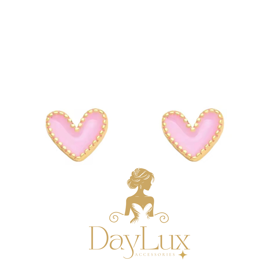 Mini Heart Stud Earrings – Stainless Steel