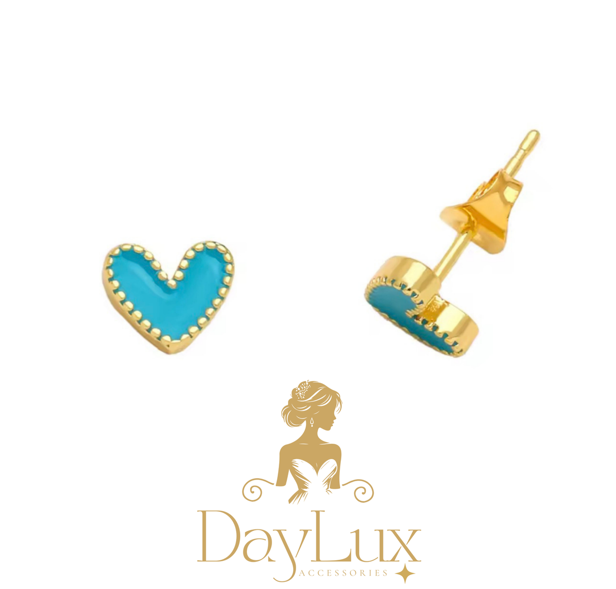 Mini Heart Stud Earrings – Stainless Steel