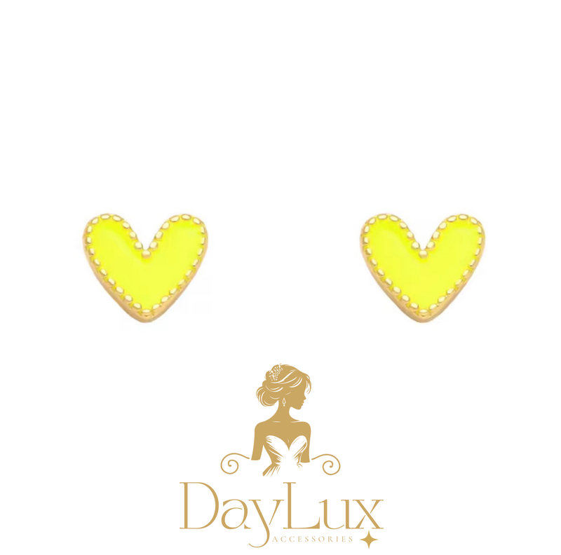 Mini Heart Stud Earrings – Stainless Steel