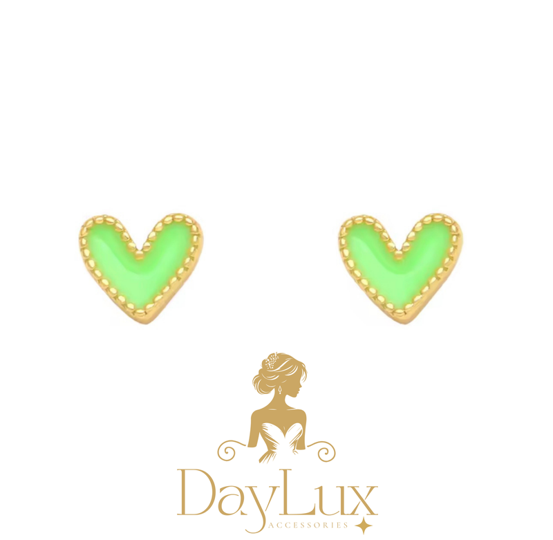 Mini Heart Stud Earrings – Stainless Steel