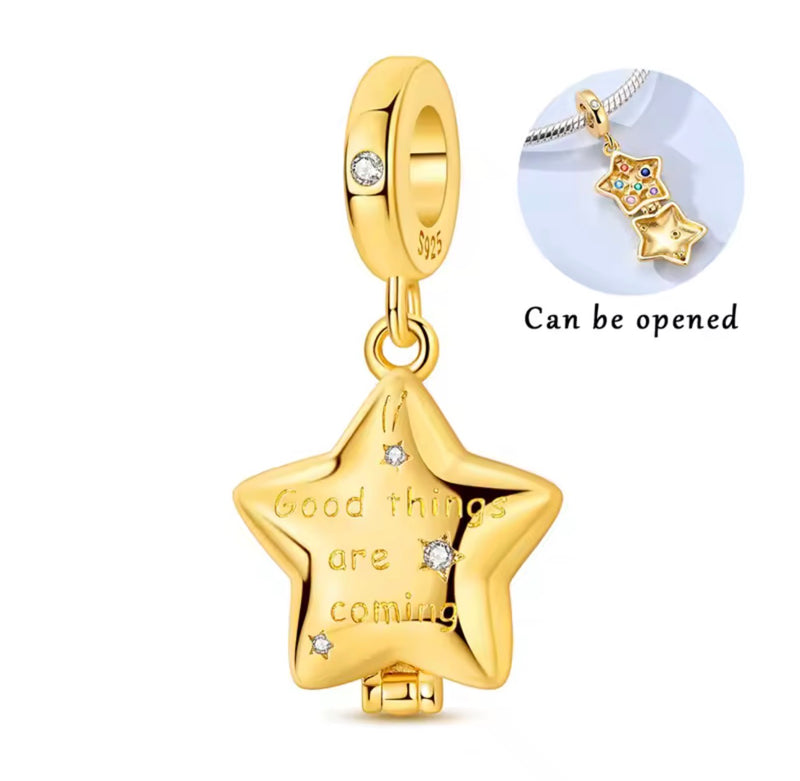 Pandora Style Charms – Different Styles | 18K Gold Plated