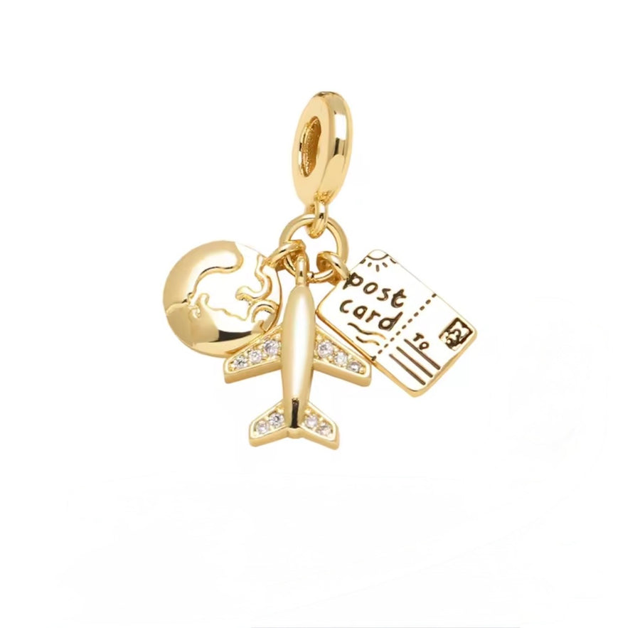 Pandora Style Charms – Different Styles | 18K Gold Plated