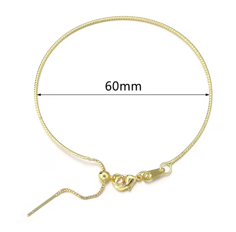 Charm Bracelet Chain   18K Gold Plated