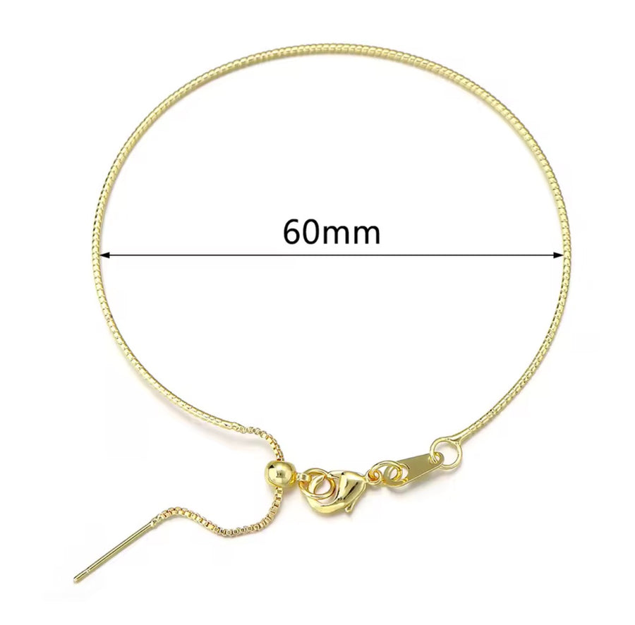 Charm Bracelet Chain   18K Gold Plated