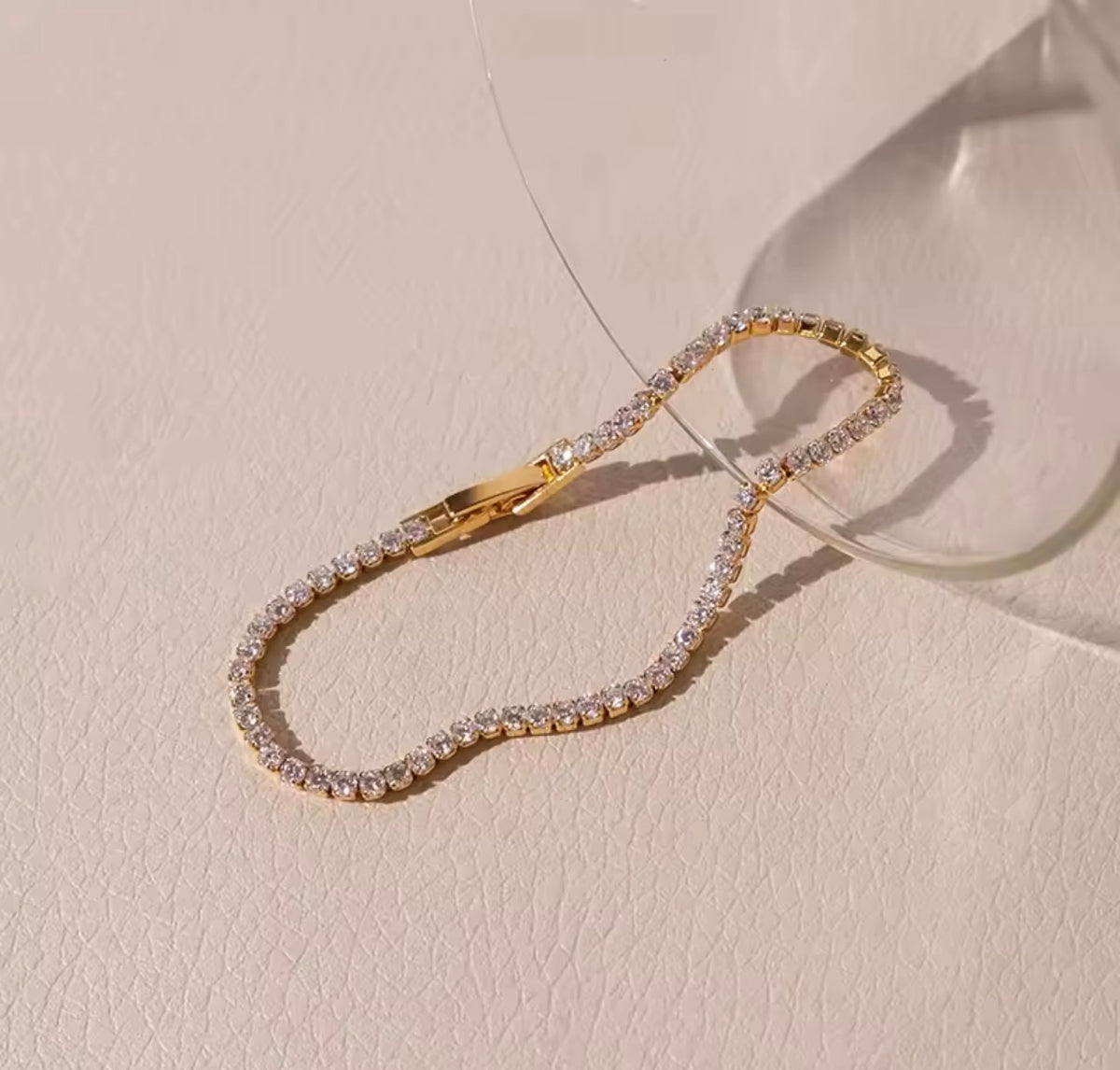 18K Gold Plated Tennis Bracelet | 2.5mm, 3mm and  4mm CZ