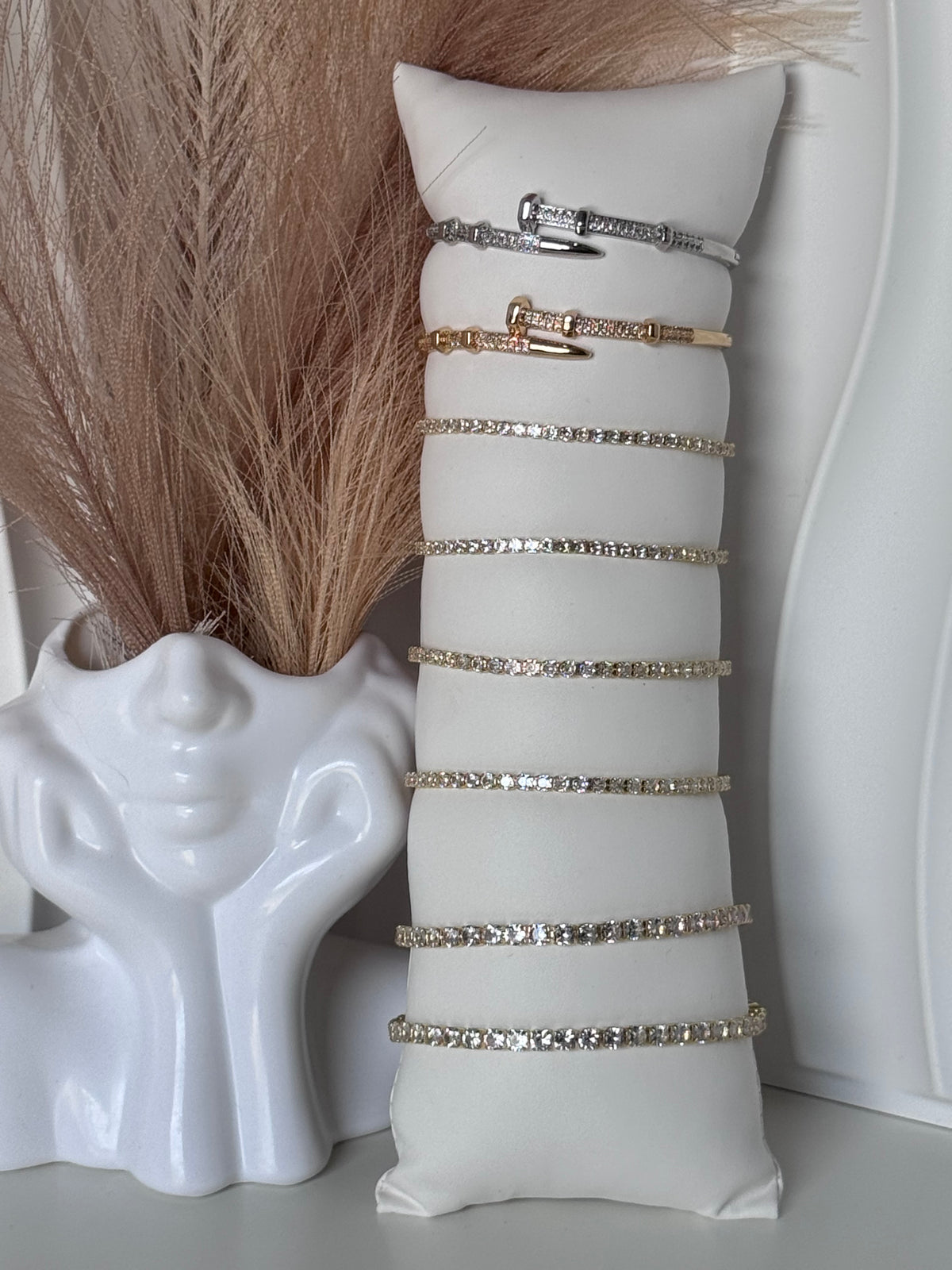 18K Gold Plated Tennis Bracelet | 2.5mm, 3mm and  4mm CZ