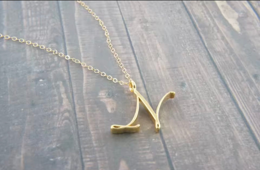 Initial Letter Necklace