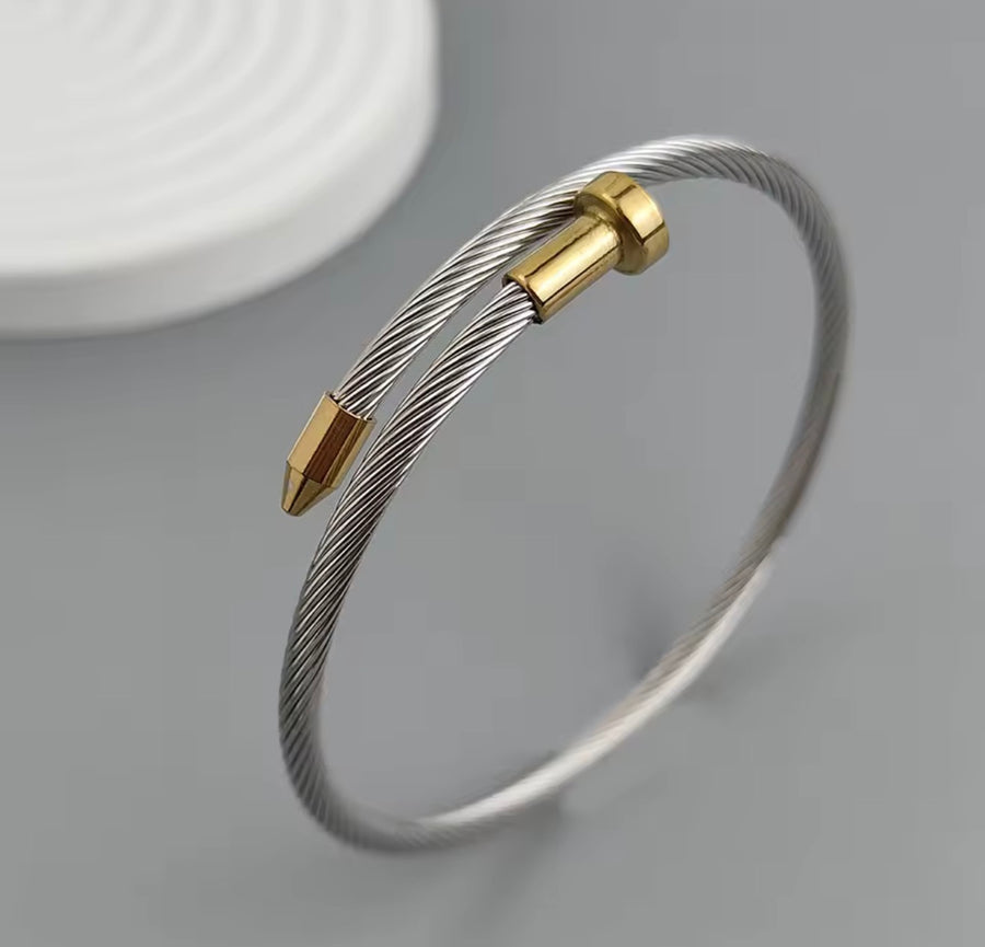 Men’s Stainless Steel Cable Bracelet