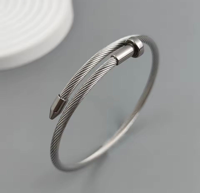 Men’s Stainless Steel Cable Bracelet