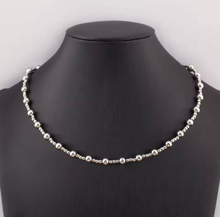 Beaded Necklace & Bracelet Collection – Gold, Silver & Three-Tone | 18K Gold Plated