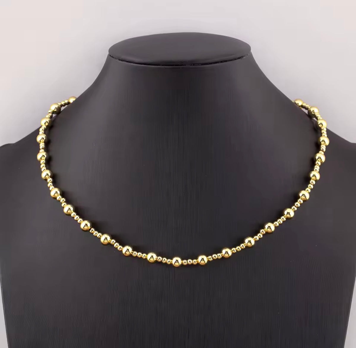 Beaded Necklace & Bracelet Collection – Gold, Silver & Three-Tone | 18K Gold Plated