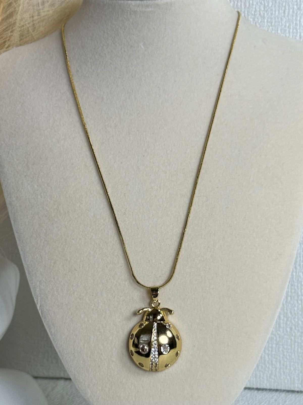 Lucky Ladybug Necklace – 18K Gold Plated