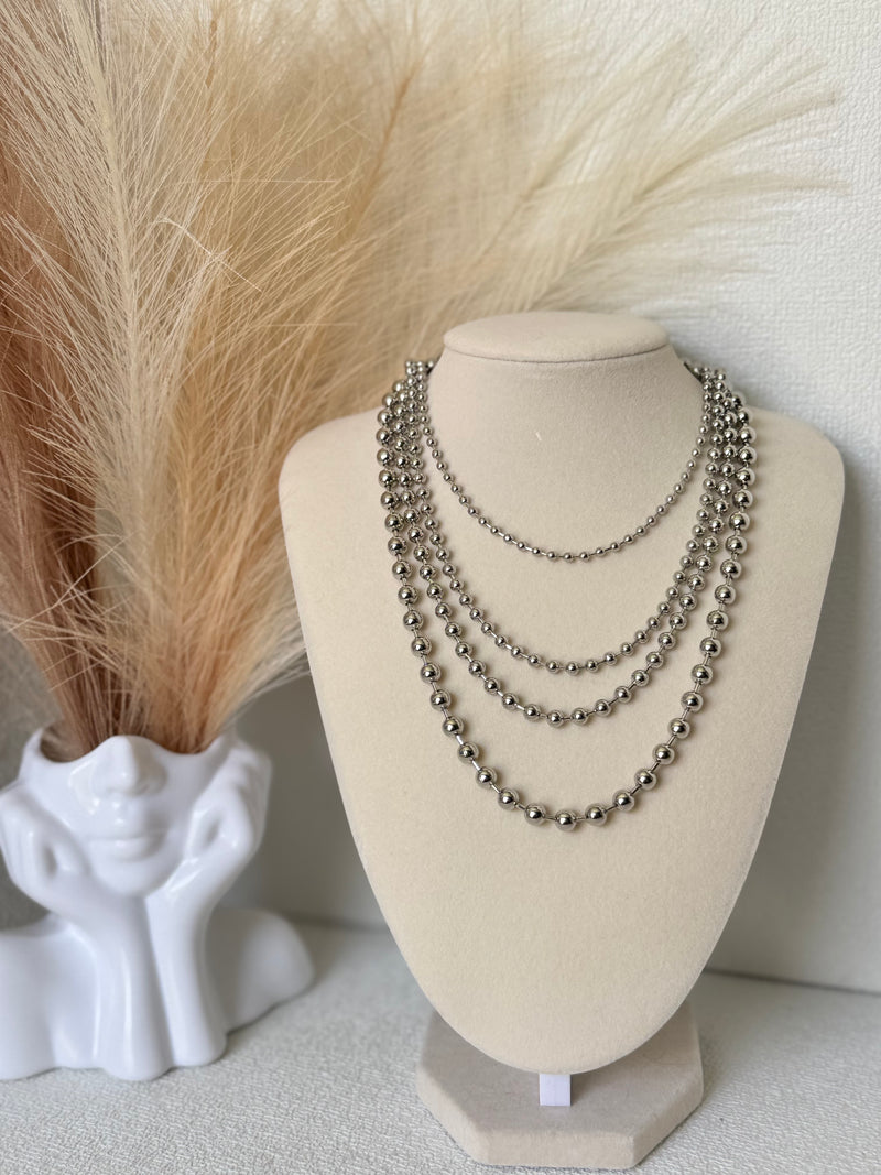 Silver-Tone Beaded Necklace & Bracelet Collection | 18K Gold Plated