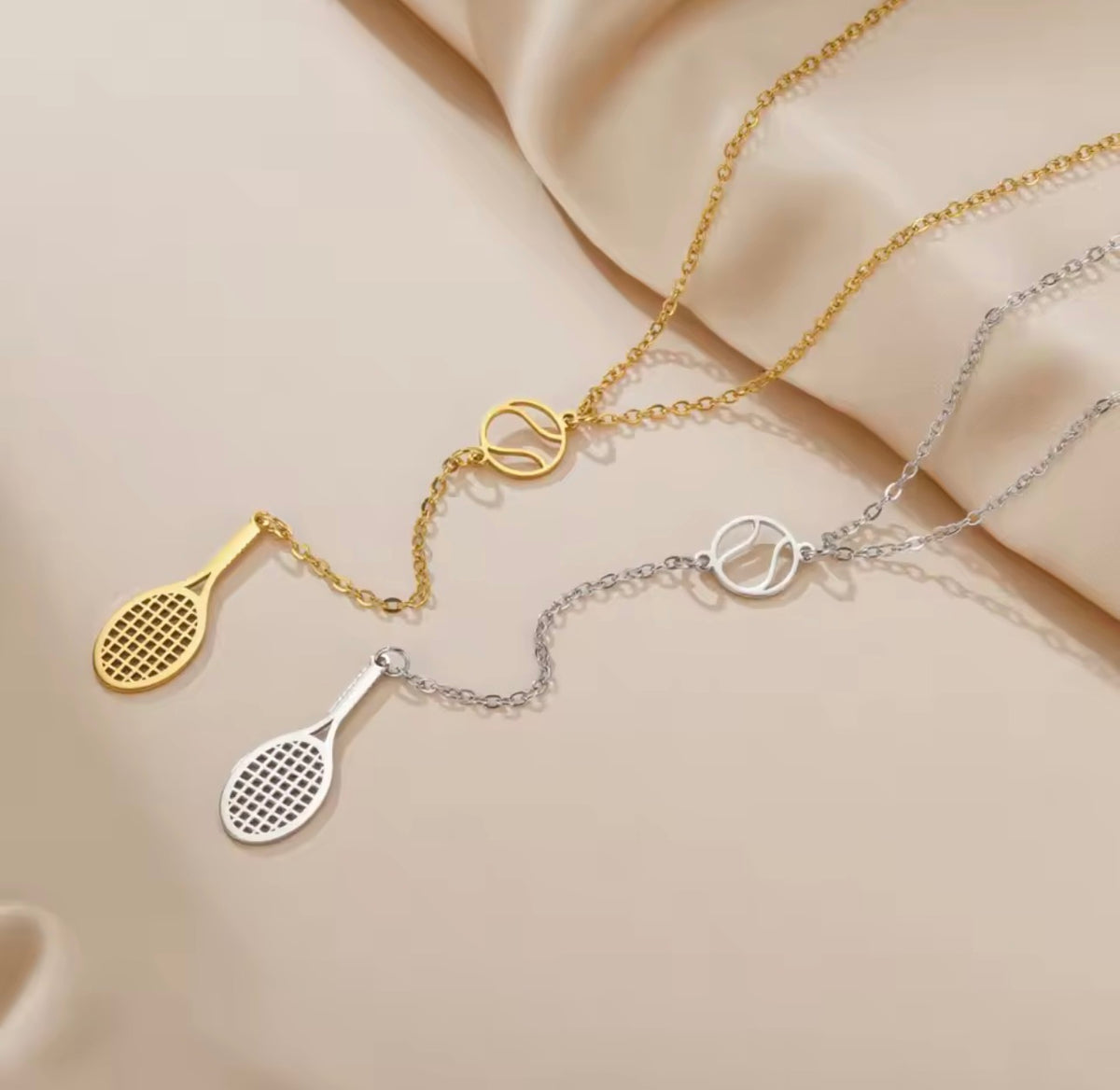 Tennis Necklace – Stainless Steel (Gold & Silver)