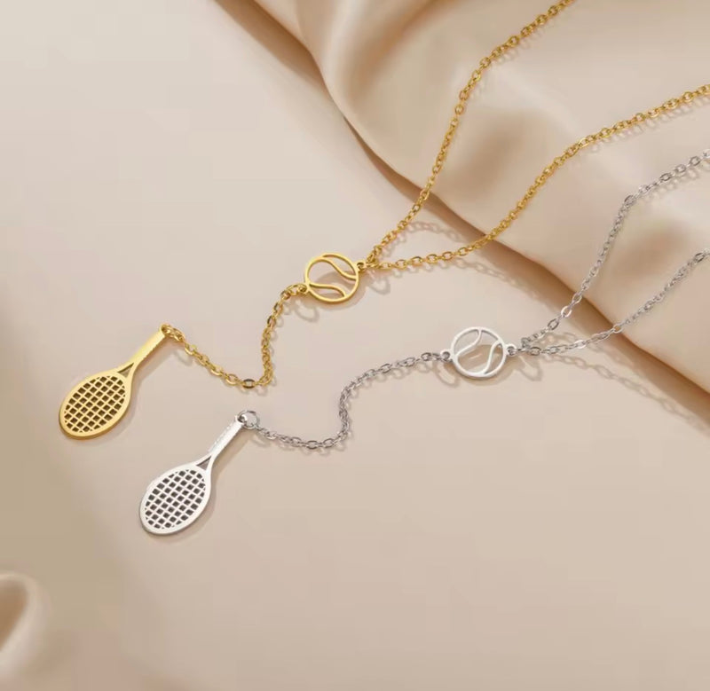 Tennis Necklace – Stainless Steel (Gold & Silver)