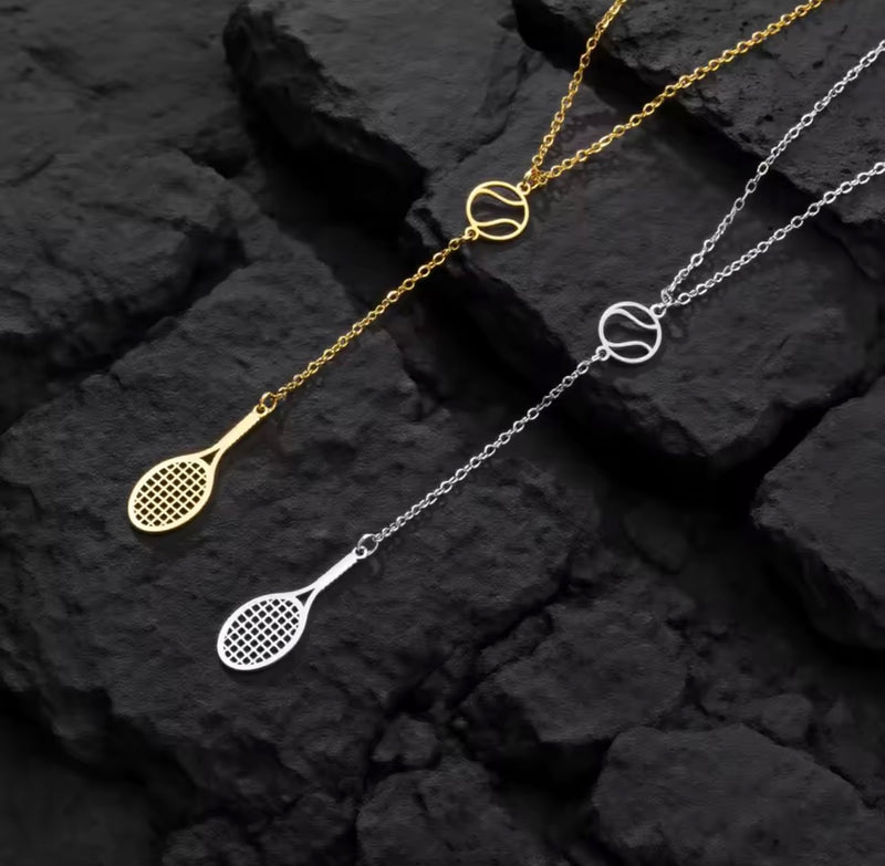 Tennis Necklace – Stainless Steel (Gold & Silver)