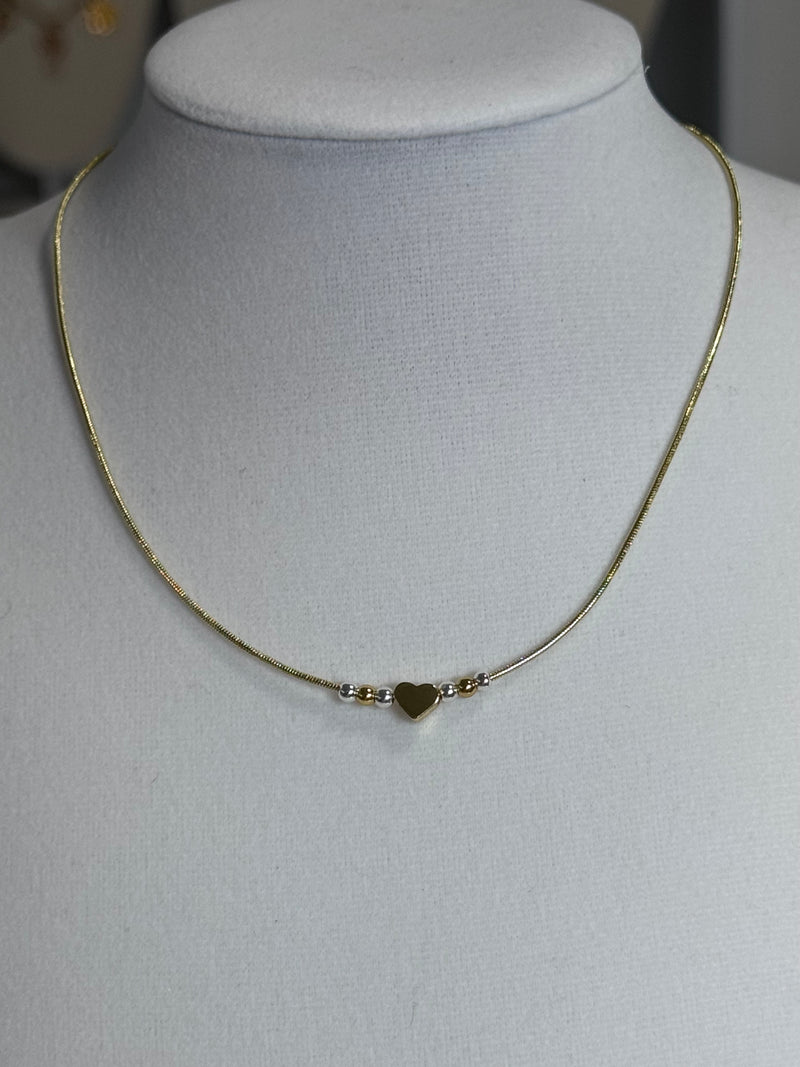 Minimal Heart Necklace