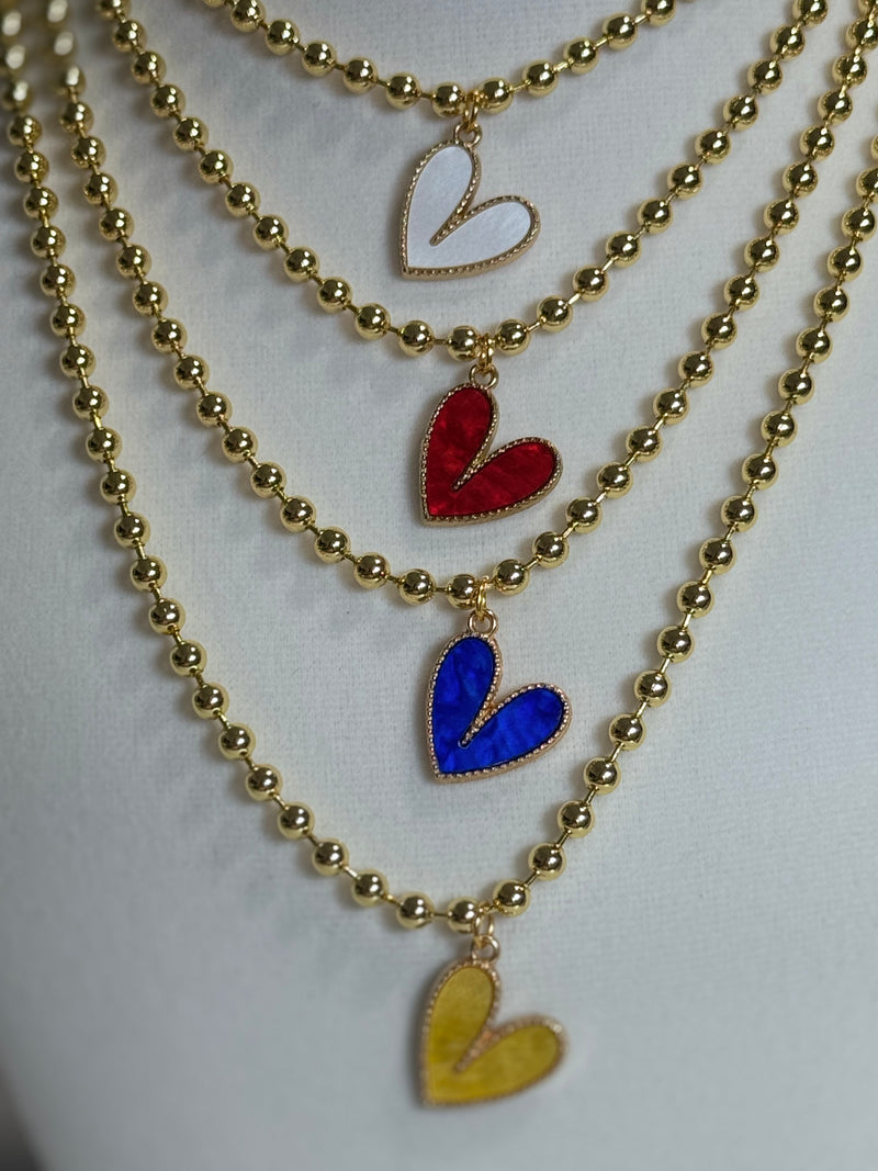 Heart Beaded Necklace