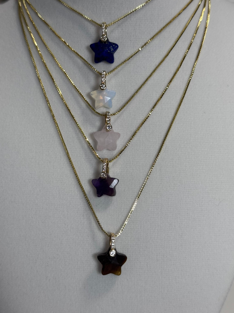 Star  Natural Stone Necklace Collection