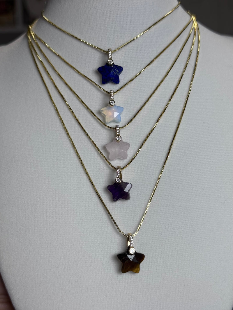 Star  Natural Stone Necklace Collection