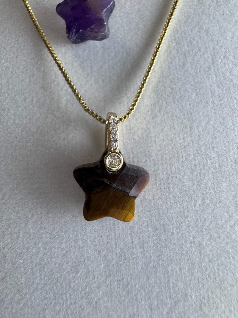 Star  Natural Stone Necklace Collection