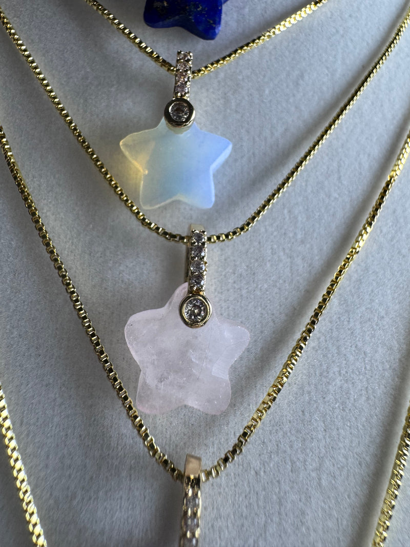 Star  Natural Stone Necklace Collection