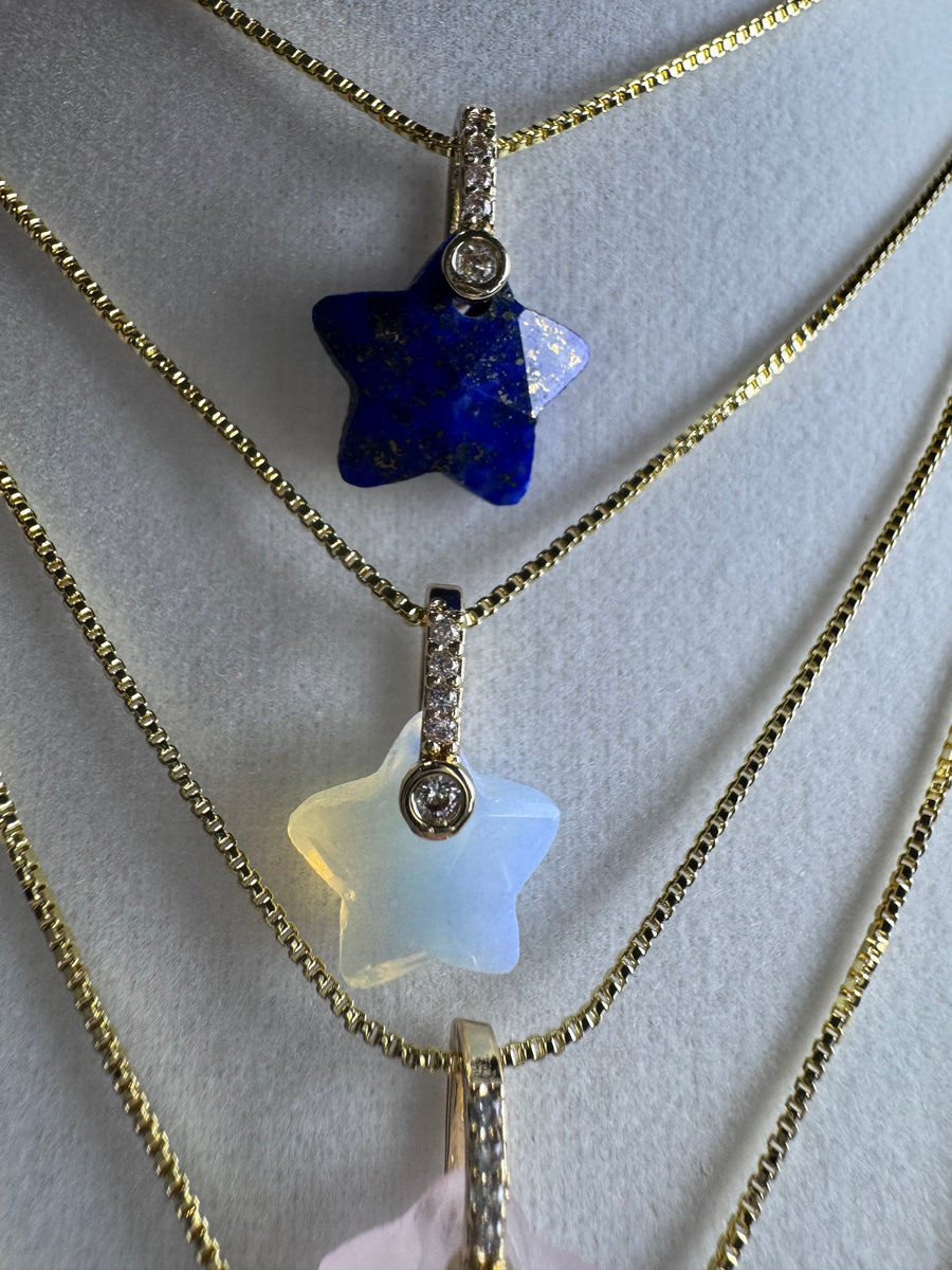 Star  Natural Stone Necklace Collection