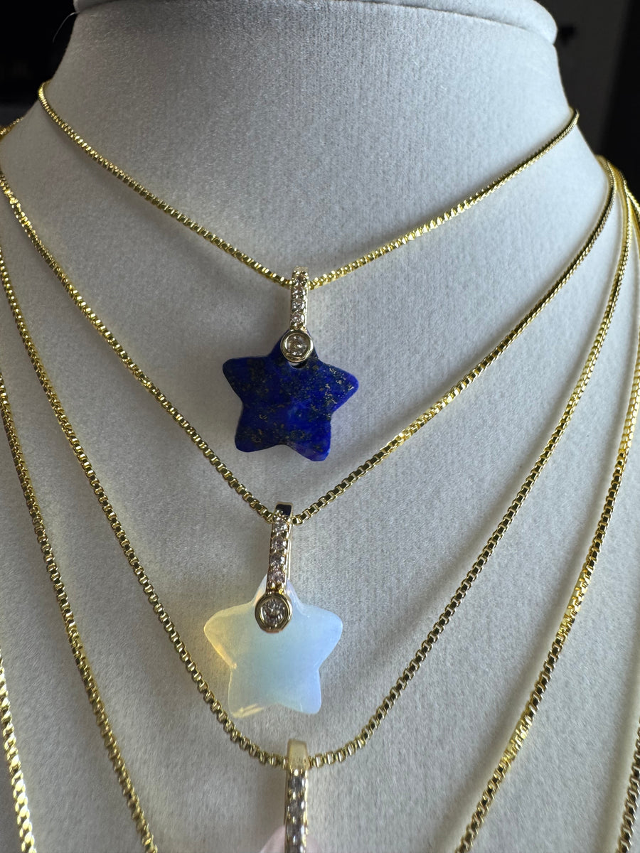 Star  Natural Stone Necklace Collection