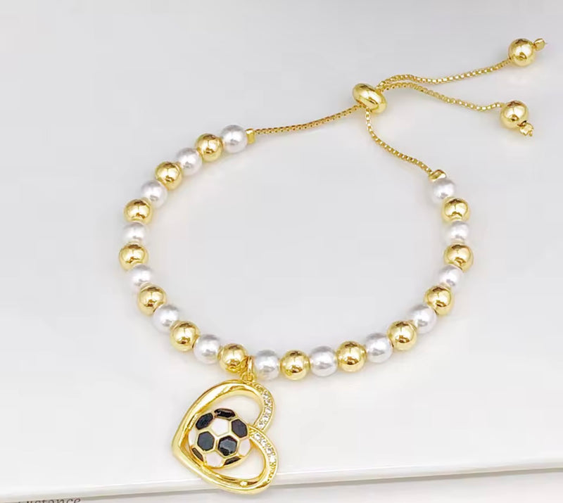 Soccer Lover Charm Bracelet ⚽