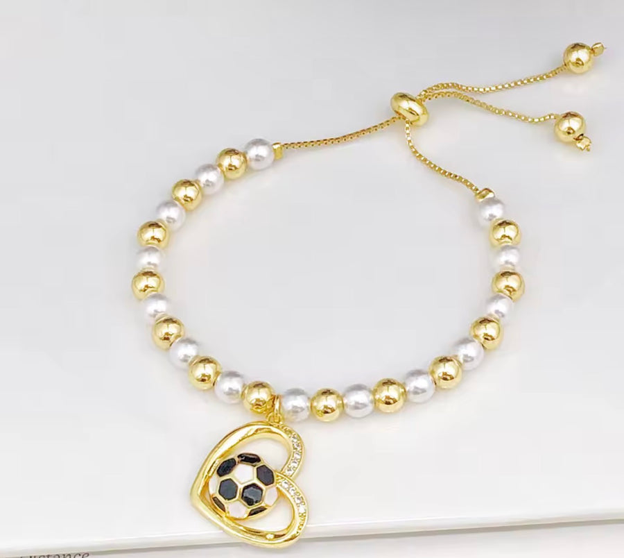 Soccer Lover Charm Bracelet ⚽